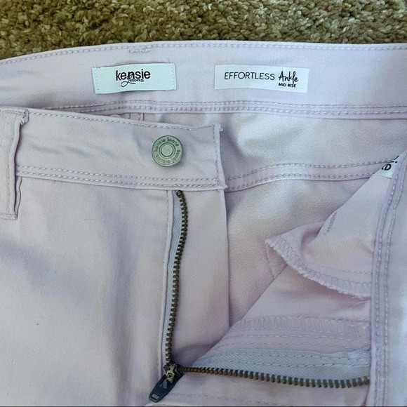 Kenzie Jeans Effortless Ankle Mid-Rise Jeans in Soft Lavender - Picture 9 of 10